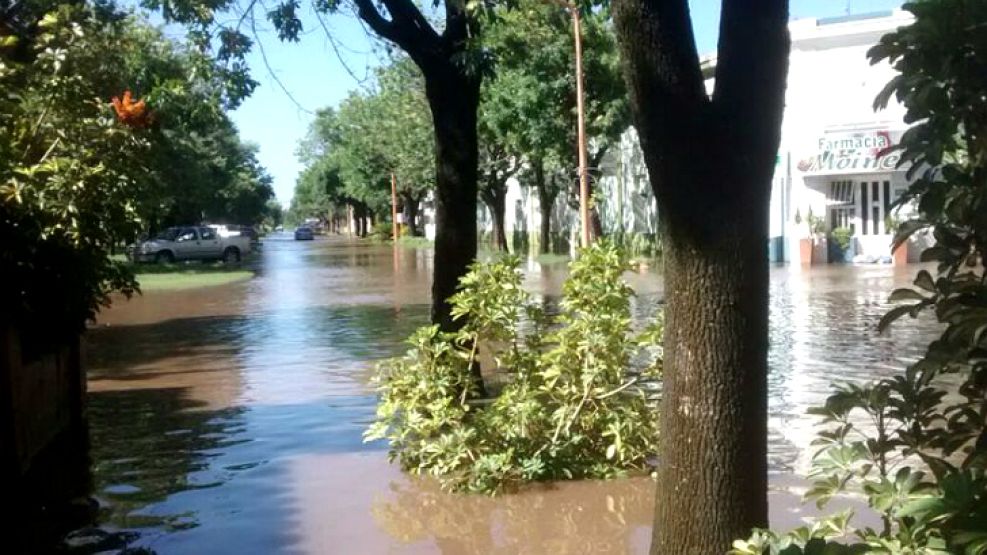 Ramona, una de las localidades más afectadas por las inundaciones.