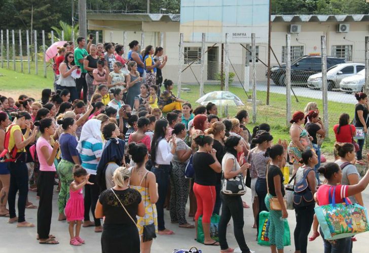 Imágenes de la cárcel de Brasil donde se produjo el motín.