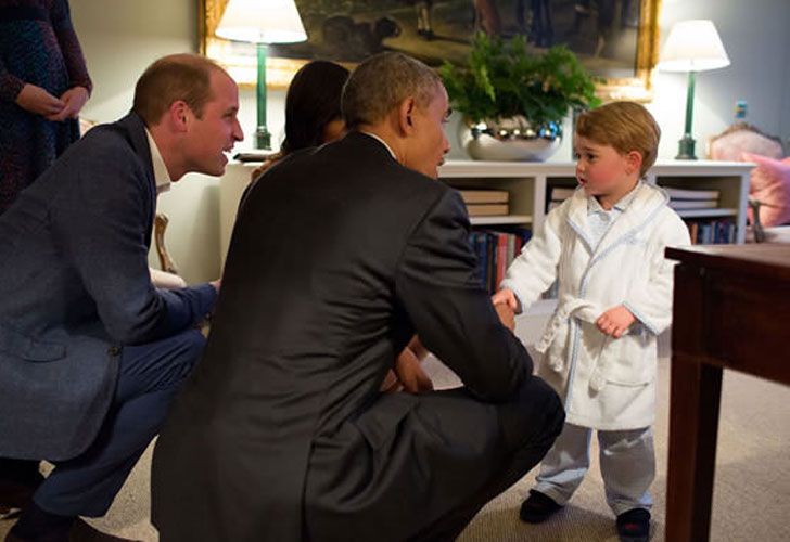 Los Obama visitaron a los duques de Cambridge y el protagonista fue el príncipe George.