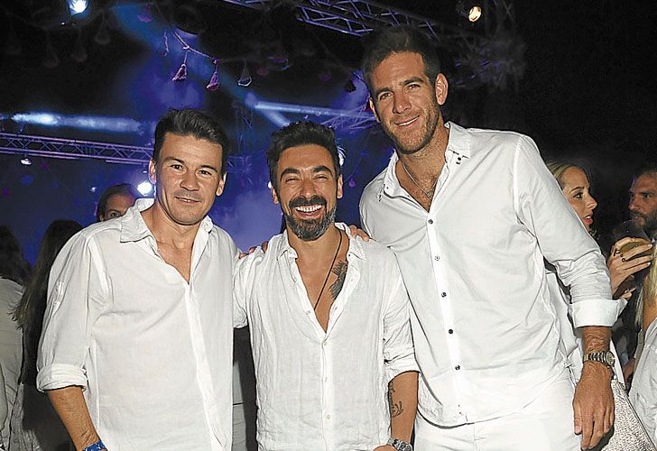 Figuras. Guillermo Coria, Pocho Lavezzi y Juan Martín del Potro se llevaron todas las miradas.