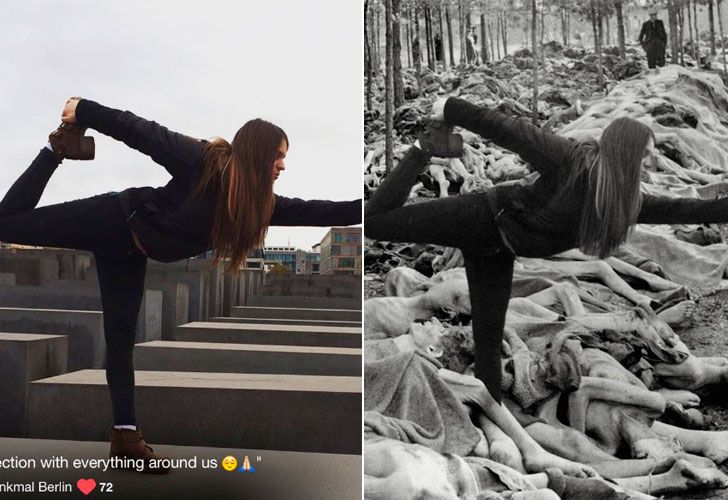 Un artista recopila las burdas fotografías que miles de turistas se hacen a diario en el monumento de Peter Eisenman en Berlín y las compara con el verdadero horror del Holocausto.