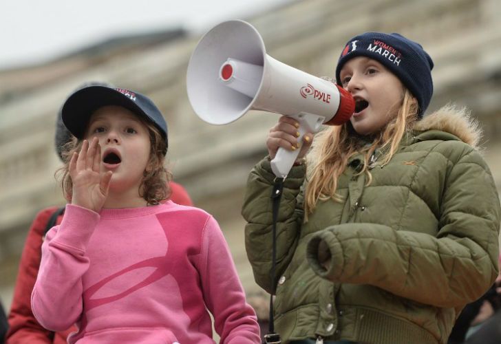 Marcha de mujeres contra Trump.