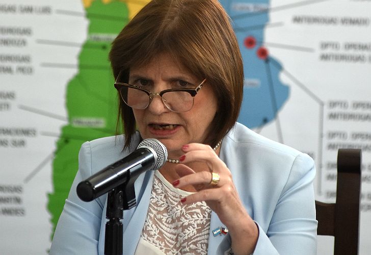 Patricia Bullrich, ministra de Seguridad de la Nación