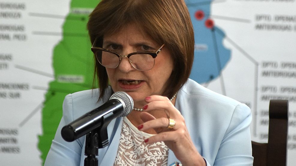 Patricia Bullrich, ministra de Seguridad de la Nación