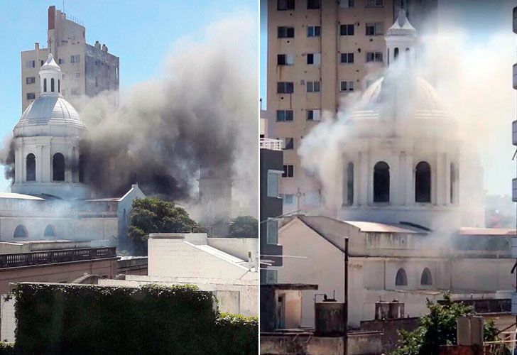 Incendio en la Catedral de San Nicolás