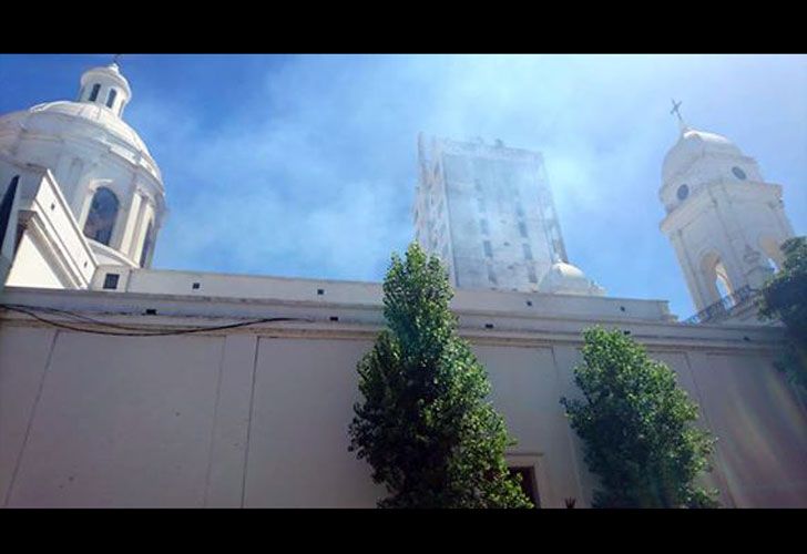 Incendio en la Catedral de San Nicolás