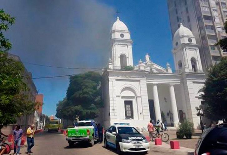 Incendio en la Catedral de San Nicolás