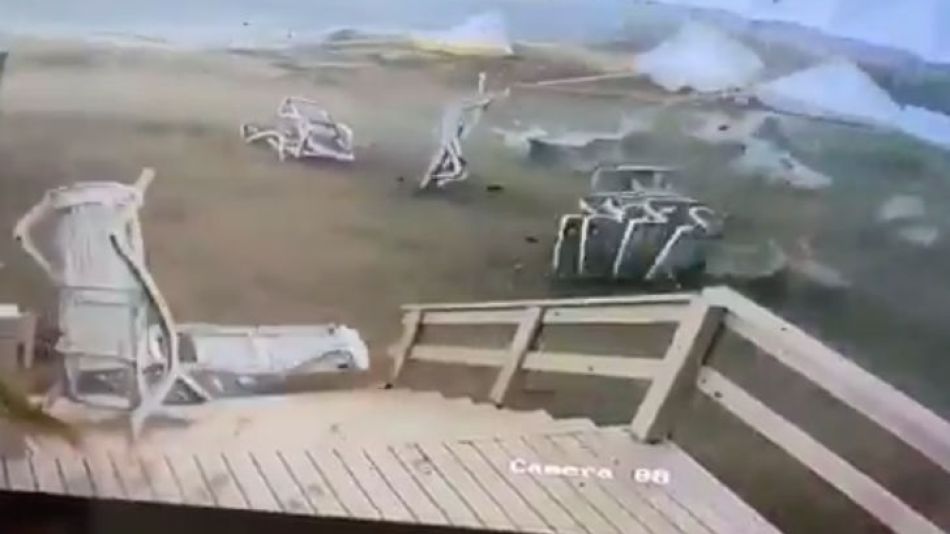 Fuerte Temporal en Pinamar.