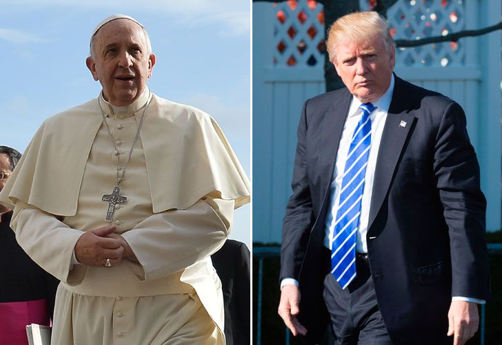 INFLUYENTES. Bergoglio es cuestionado por el ala más conservadora de la Iglesia Católica, que ve a Trump con buenos ojos. El mandatario de Estados Unidos, en tanto, se enfrenta a los progresistas y liberales en su país. Dos figuras opuestas.