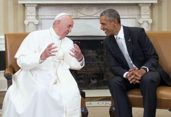 SINTONÍA. Obama expresó varias veces su admiración por el Papa.