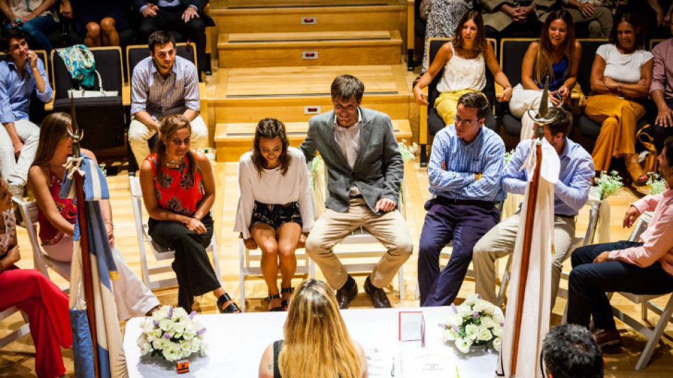 Cuatro parejas dieron el sí en la Usina del Arte.