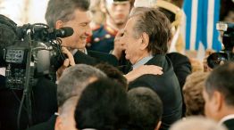 Franco y Mauricio Macri.