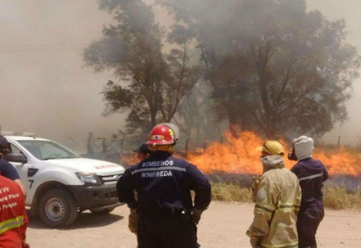 Incendios en La Pampa.