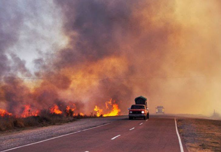 Incendios en La Pampa.