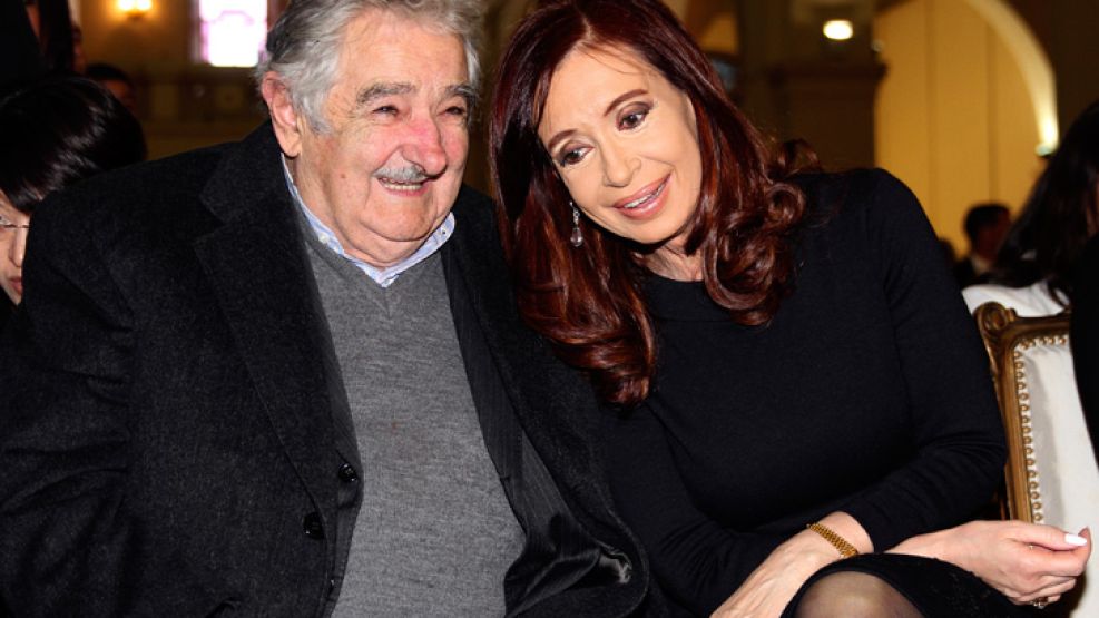 José Mujica y Cristina Fernández de Kirchner.