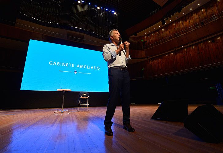 El presidente Macri encabezó una reunión de gabinete ampliado en el CCK