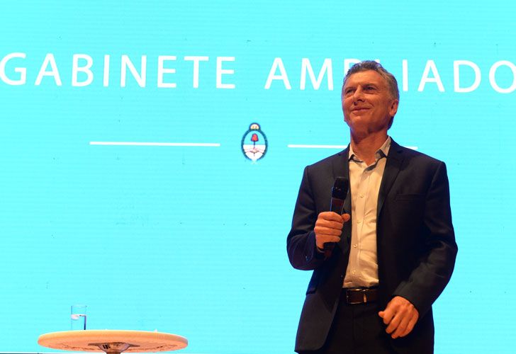 El presidente Macri encabezó una reunión de gabinete ampliado en el CCK