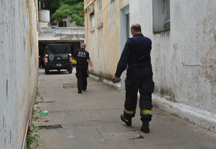 Incendio en una comisaria