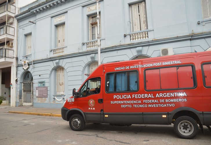 Incendio en una comisaria