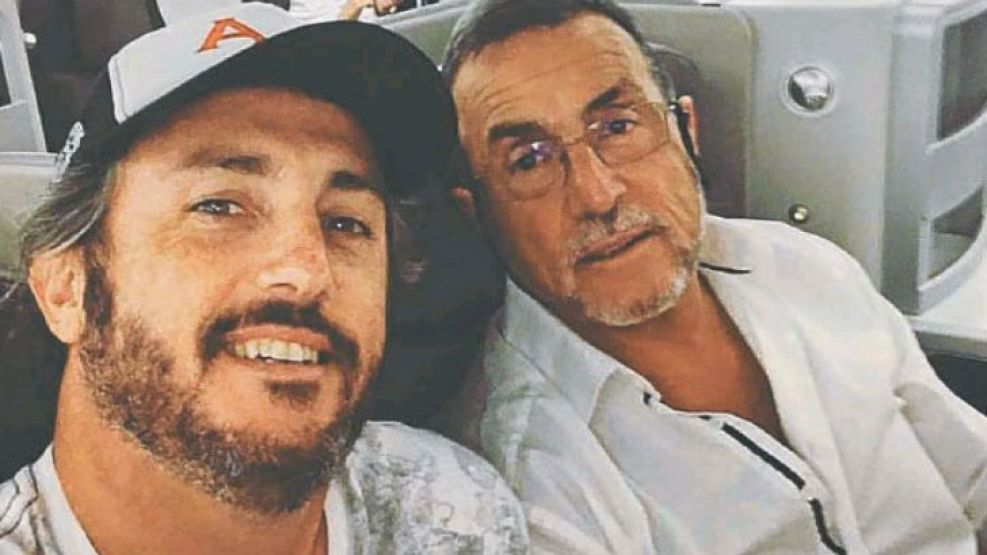 Diego y Carlos Colunga en un vuelo.