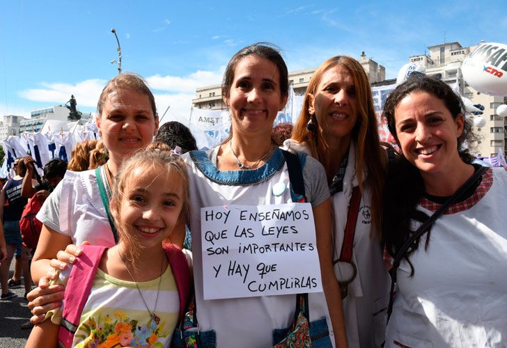 Protesta de los docentes