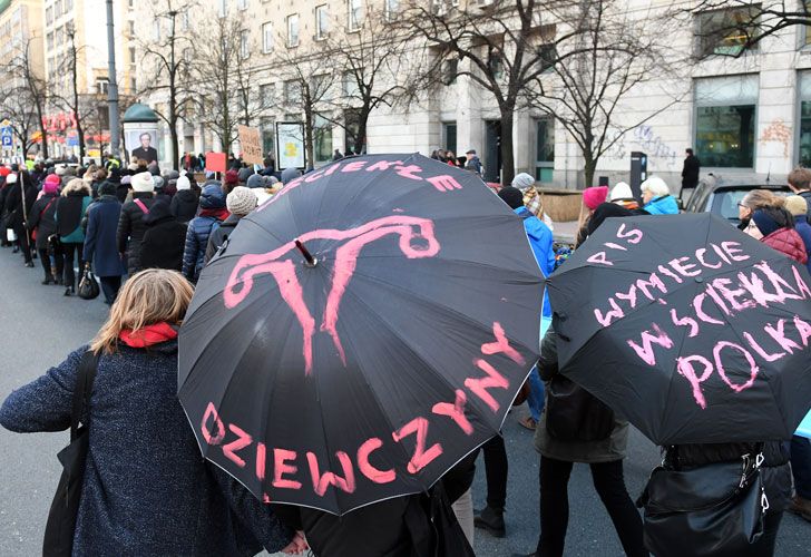 Marcha mundial en el Día de la Mujer