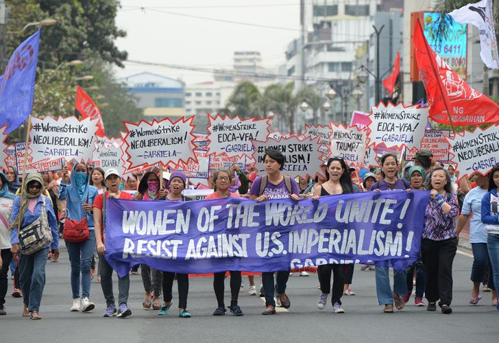 Marcha mundial por el Día de la Mujer