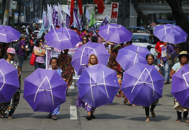 Dia internacional de la mujer. Filipinas.