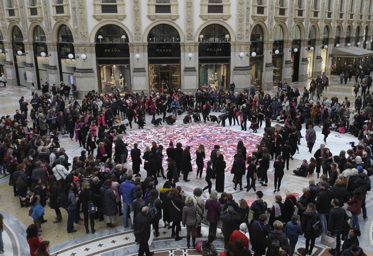 Dia internacional de la mujer. Italia.