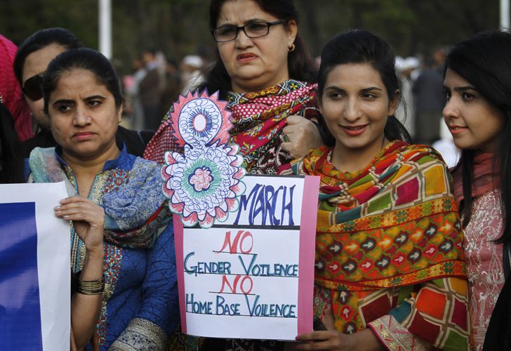 Dia internacional de la mujer. Pakistán.