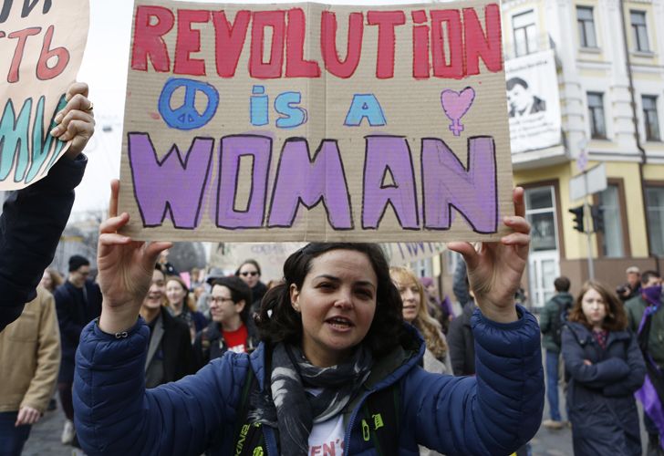 Dia internacional de la mujer. Ucrania.