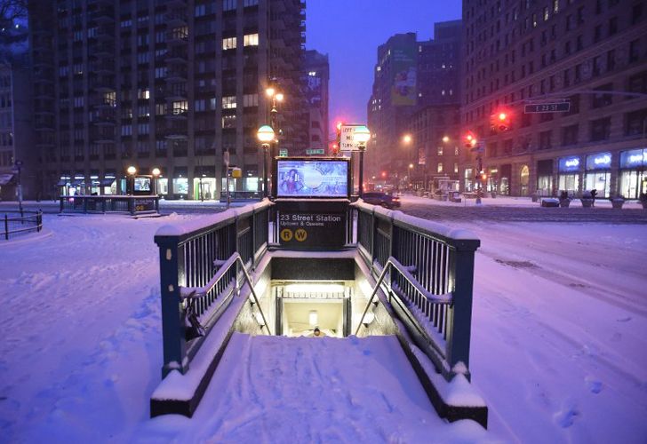 Nieve en Estados Unidos