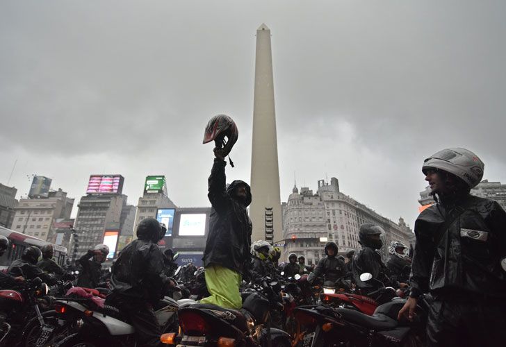 Protesta de motoqueros