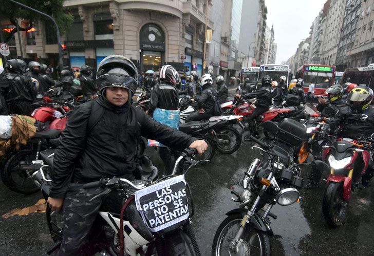 Protesta de motoqueros