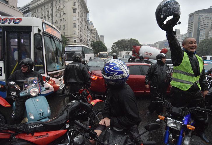 Protesta de motoqueros