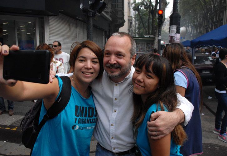 Mensajes para Macri en la marcha docente