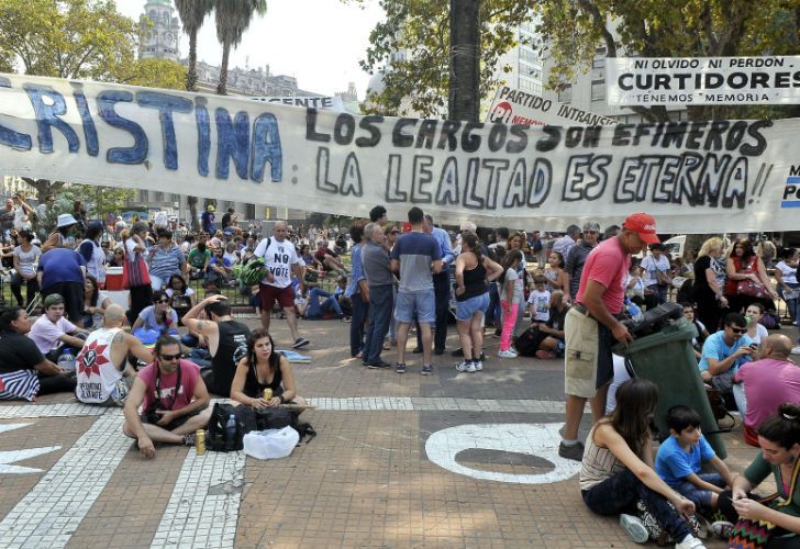 Los concurrentes al acto del día de la Memoria cargaron contra Macri y su Gobierno. 