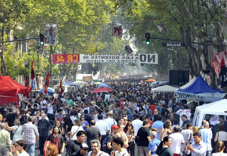 Los concurrentes al acto del día de la Memoria cargaron contra Macri y su Gobierno. 