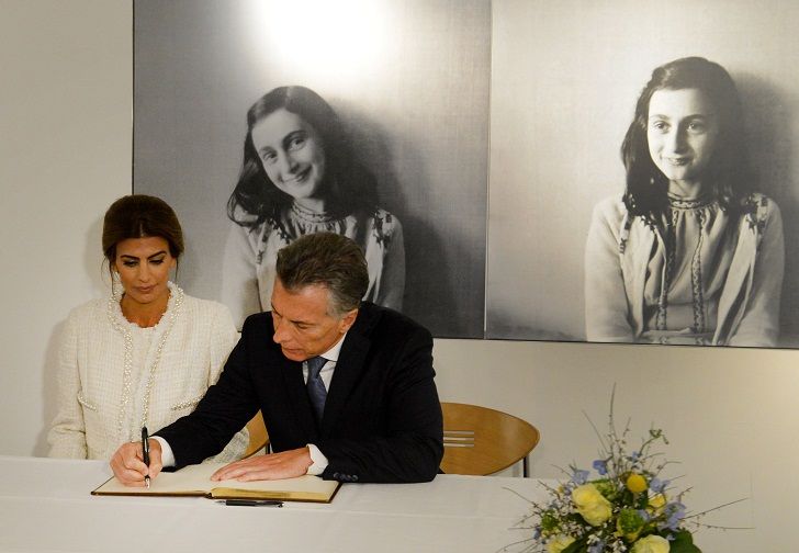 Macri visitó la casa de Ana Frank