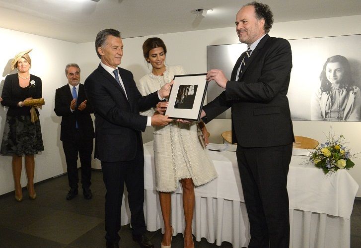 Macri visitó la casa de Ana Frank