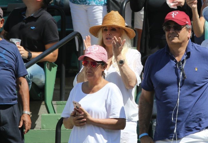 Susana Giménez alentó a Del Potro en Miami