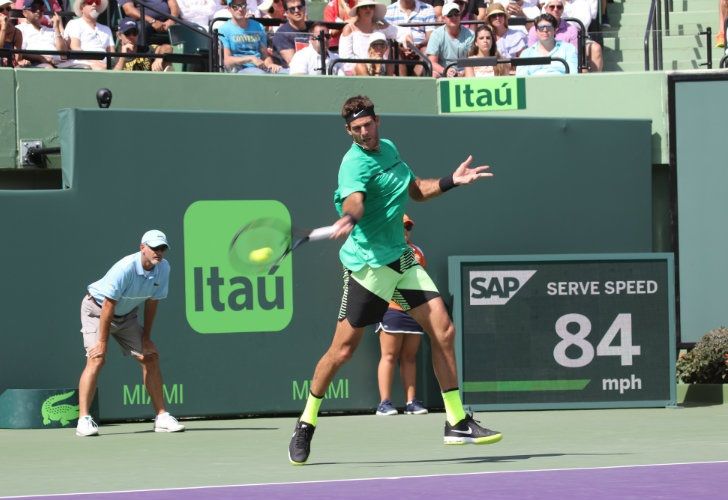 Susana Giménez alentó a Del Potro en Miami