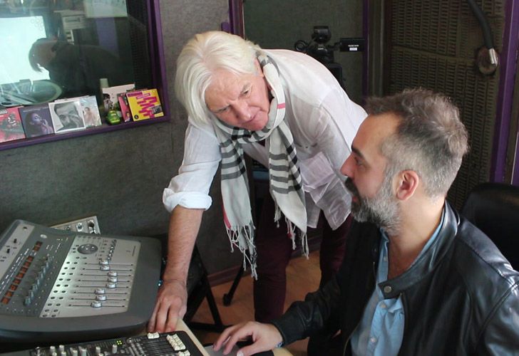 Federido Hoffmann junto a su papá, Sergio Denis.