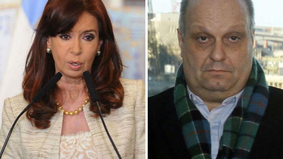 La expresidenta Cristina Fernándeaz de Kirchner y Hernán Lombardi, titular del Sistema de Medios Públicos.