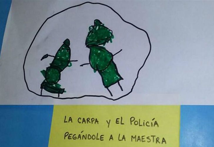 Los dibujos de los nenes del Jardín de Infantes Anteojito, de Ciudadela.