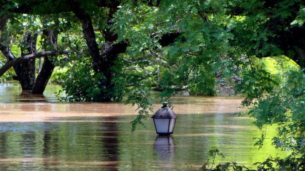 La crecida del río Salto causó destrozos en el distrito homónimo.