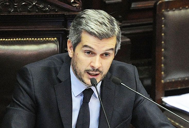 Marcos Peña. El jefe de Gabinete inauguró el nuevo tono desafiante del Gobierno al cruzar al kirchnerismo en la Cámara de Diputados.