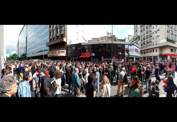 Protesta en el INCAA