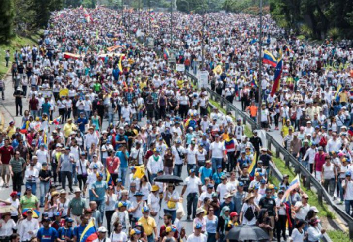 Marcha en Venezuela. 