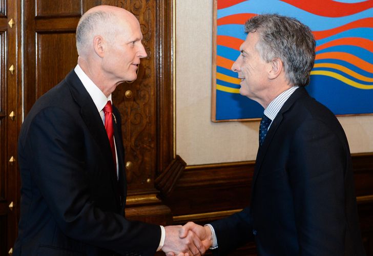 Macri y Rick Scott